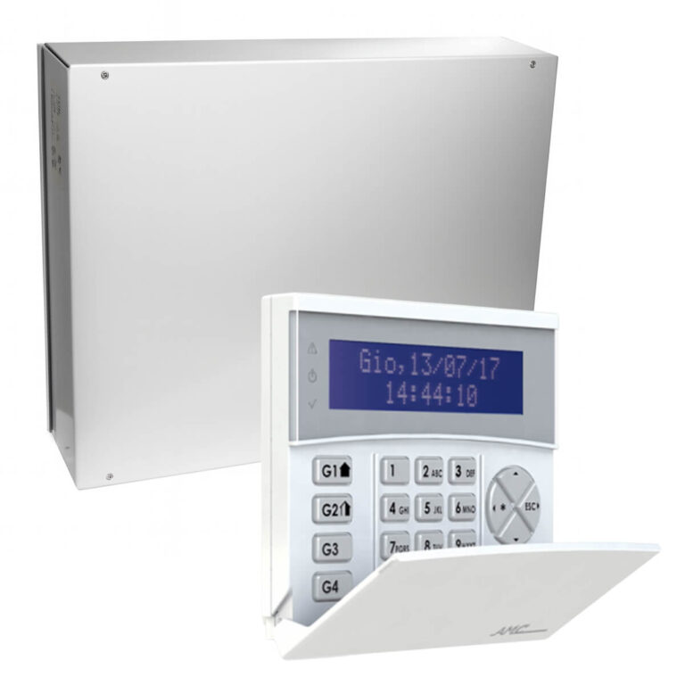 AMC X412 - V3.73 Limited Edition Kit Centrale 4/12 Zone Espandibili + Tastiera K-LCD Blue amc elettronica x412 x824v edizione limitata