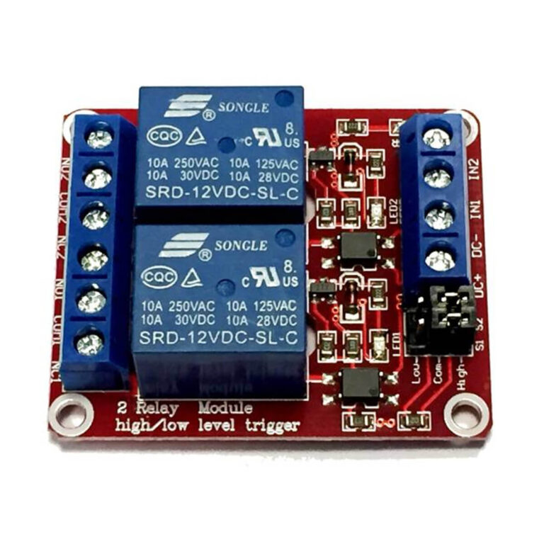 Scheda 2 Relè Bobina 12V DC Singolo Scambio songle scheda 2 rele 12v